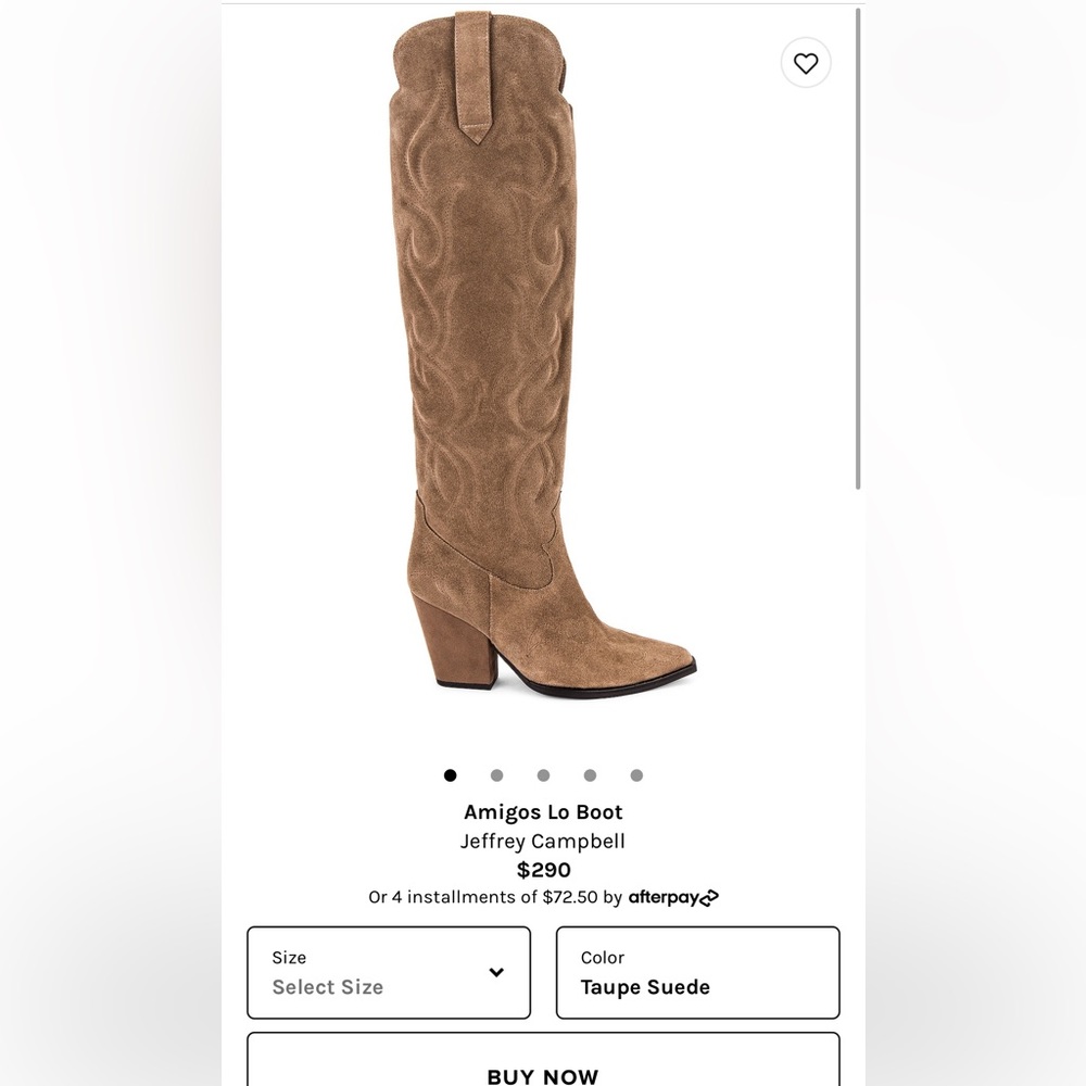 Jeffrey Campbell Amigos Lo Cowboy Boots Over the Knee